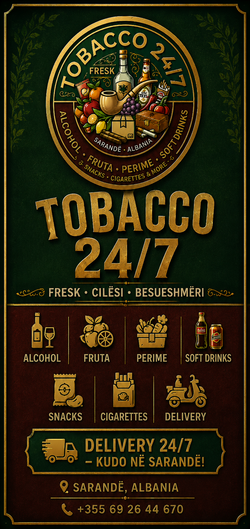 Tobacco&Fruits and Vegetables 24-7